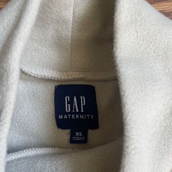 Gap maternity nursing fleece top size xs ivory - Picture 6 of 8